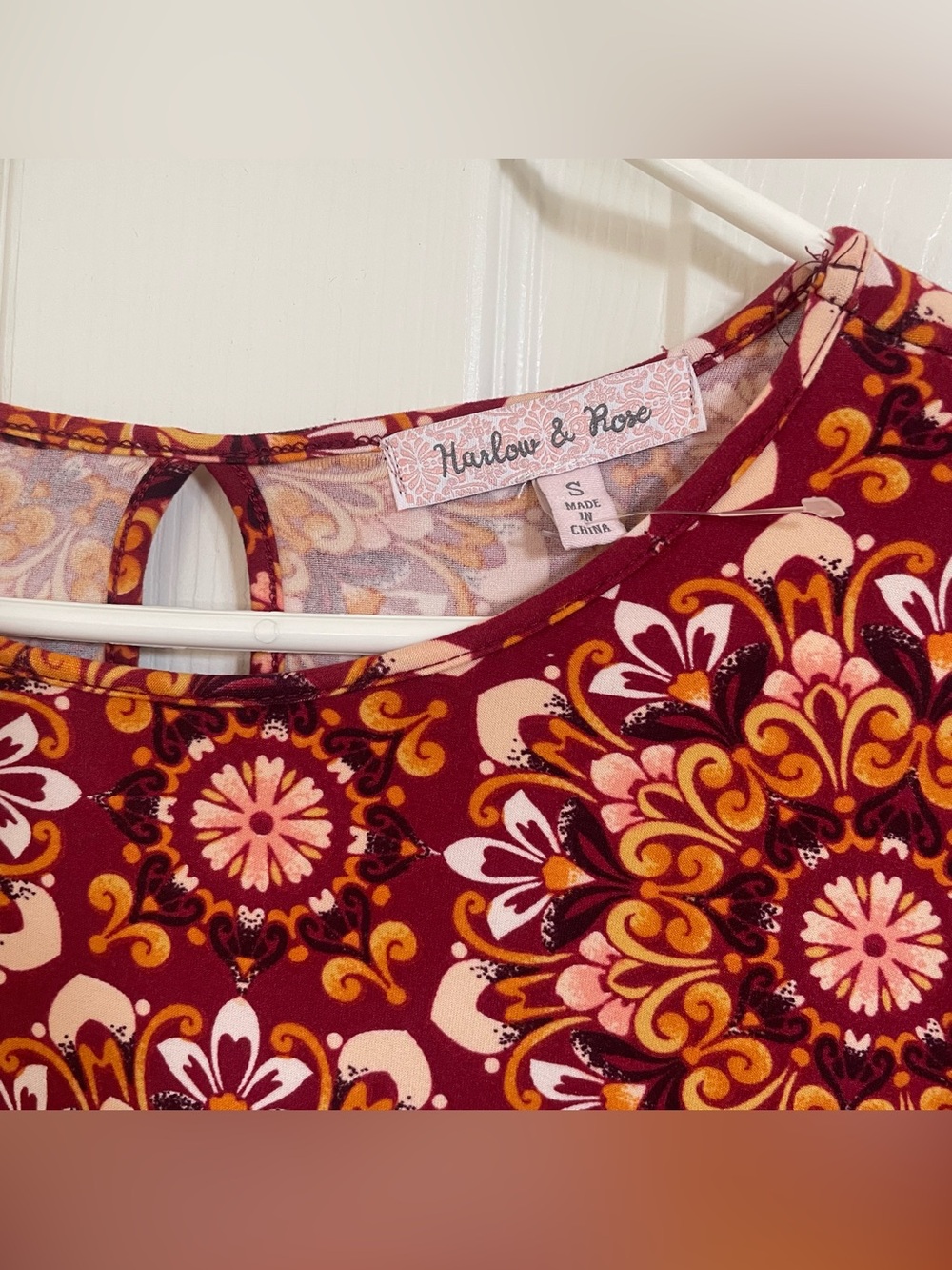 NWT Harlow & Rose Retro Style Long Sleeve Hippie Dress size S - Picture 3 of 12